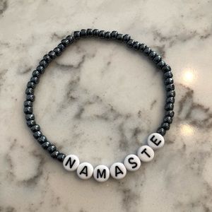 Word beaded bracelet
